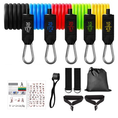 New Lifting Power heavy duty Rubber Band 11 pcs Resistance Bands With High Quality